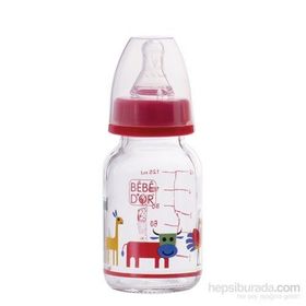 Bebedor SL 125 ml Kırmızı Cam Biberon