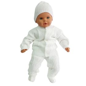 Bebegen Beyaz Bebek Triko 4'lü Takım