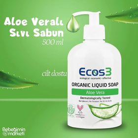 Bebeğimin Marketi ECOS3 500 ml Aloe Veralı Organik Sıvı Sabun