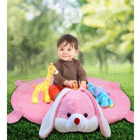 Bebek 120 cm Tavşanlı Oyun Halısı Oyun Matı