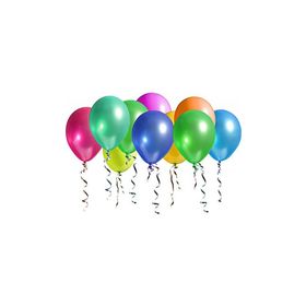 Bebekparti Metalik 10 Adet Karışık Renk Balon