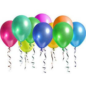 Bebekparti Metalik 10 Adet Karışık Renk Balon