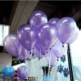 Bebekparti Metalik 10 Adet Mor Balon