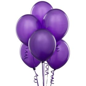Bebekparti Metalik 10 Adet Mor Balon
