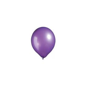 Bebekparti Metalik 10 Adet Mor Balon