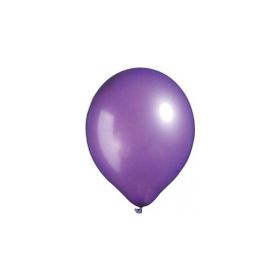 Bebekparti Metalik 10 Adet Mor Balon