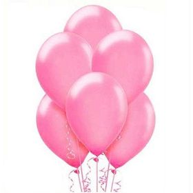 Bebekparti Metalik 10 Adet Pembe Balon