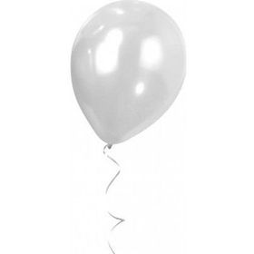 Bebekparti Metalik 50 Adet Beyaz Balon