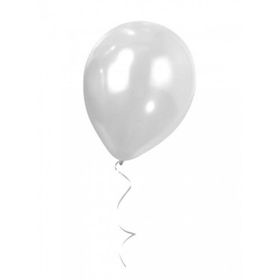Bebekparti Metalik 50 Adet Beyaz Balon