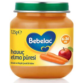 Bebelac 4-36 Ay 125 gr Havuç Elma Kavanoz Maması