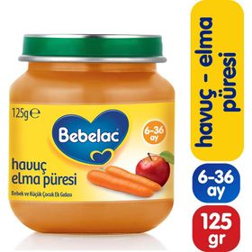Bebelac 4-36 Ay 125 gr Havuç Elma Kavanoz Maması