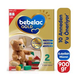 Bebelac Gold 2 6. Aydan İtibaren 900 gr Bebek Devam Sütü