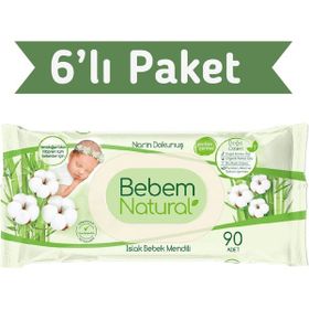Bebem Natural 90'lı Islak Havlu Mendil (6 adet)