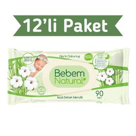 Bebem Natural 90'lı Islak Havlu Mendil (6 adet)