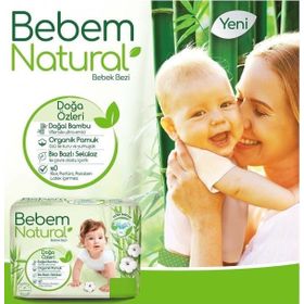 Bebem Natural No:1 Yenidoğan 128 Adet Bebek Bezi