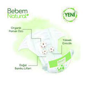 Bebem Natural No:2 Mini 136 Adet Bebek Bezi