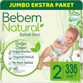 Bebem Natural No:2 Mini 336 Adet Bebek Bezi