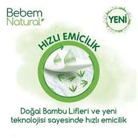 Bebem Natural No:2 Mini 68 Adet Bebek Bezi