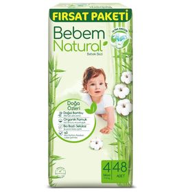 Bebem Natural No:4 Maxi 48 Adet Bebek Bezi