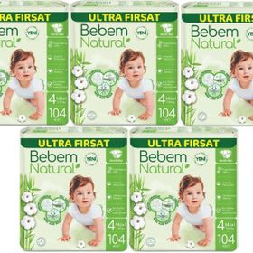 Bebem Natural No:4 Maxi 520 Adet Bebek Bezi