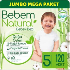Bebem Natural No:5 Junior 120 Adet Bebek Bezi