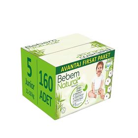Bebem Natural No:5 Junior 160 Adet Bebek Bezi