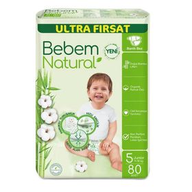 Bebem Natural No:5 Junior 80 Adet Bebek Bezi