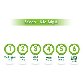Bebem Natural No:6 XLarge 100 Adet Bebek Bezi