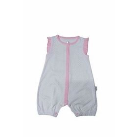 Bebengo 3022 Pembe Puanlı Kız Kısa Tulum