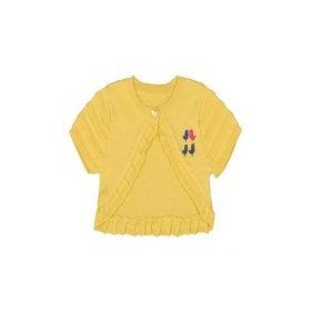 Bebepan Birds Sarı 9-12 Ay Triko Bebek Bolero