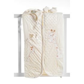 Bebesi Fluffy Zürafalı Bebek Battaniyesi