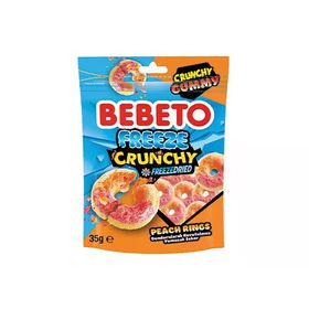 Bebeto 35 gr Freeze Peach Rings Şeker (3 adet)