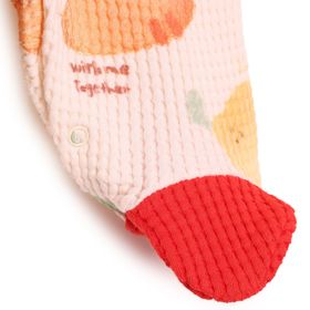 Bebetto Unisex Turuncu Yenidoğan Vegatables Patikli Tulum