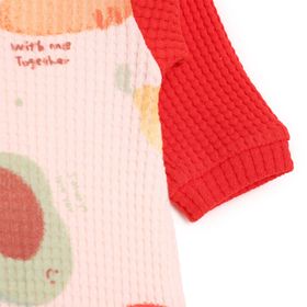 Bebetto Unisex Turuncu Yenidoğan Vegatables Patikli Tulum