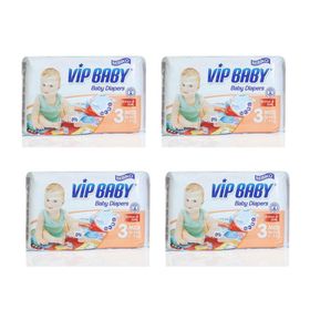 Bebiko Vip Baby Active Soft No:3 Midi 144 Adet Bebek Bezi