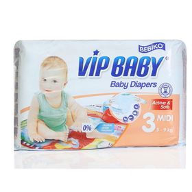 Bebiko Vip Baby Active Soft No:3 Midi Bebek Bezi