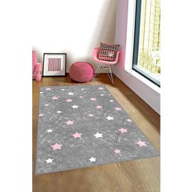Bebişim Halı Yıldızlı Bh2386 150x200 cm Çocuk Odası Halı