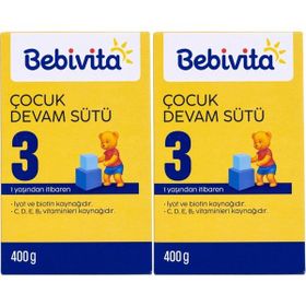Bebivita No: 3 1 Yaşından İtibaren 2x400 gr Bebek Sütü