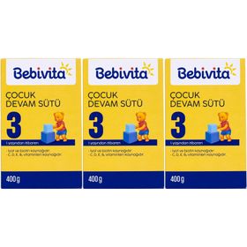 Bebivita No: 3 1 Yaşından İtibaren 3x400 gr Bebek Sütü