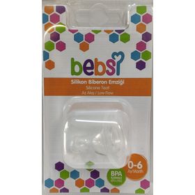 Bebsi 245 0-6 Ay Az Akış Silikonlu Biberon Emziği