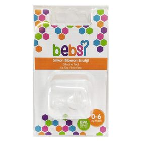 Bebsi 245 0-6 Ay Az Akış Silikonlu Biberon Emziği