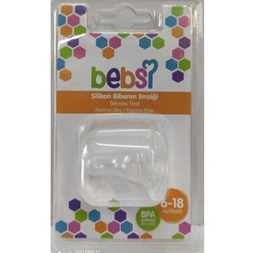 Bebsi 246 6-18 Ay Normal Akış Silikonlu Biberon Emziği