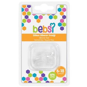 Bebsi 246 6-18 Ay Normal Akış Silikonlu Biberon Emziği