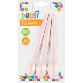 Bebsi 3'lü Pembe Mama Kaşığı