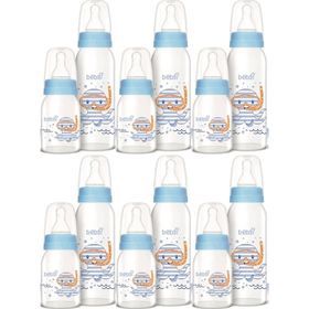 Bebsi Mavi 250 ml + 125 ml 6'lı Cam Biberon Seti