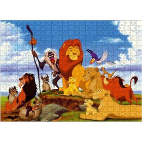 Bedeko Aslan Kral Ahşap 50x70 cm 500 Parça Puzzle