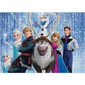 Bedeko Frozen Karakterleri Ahşap 50x70 cm 500 Parça Puzzle
