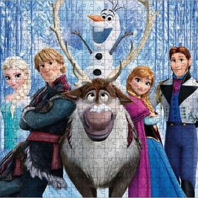 Bedeko Frozen Karakterleri Ahşap 50x70 cm 500 Parça Puzzle