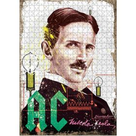 Bedeko Nicola Tesla Ac Ahşap 50x70 cm 500 Parça Puzzle