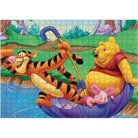 Bedeko Winnie Tiger And Piglet Ahşap 50x70 cm 500 Parça Puzzle